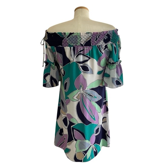Laundry By Shelli Segal Los Angeles Gorgeous Colourful Dress Size 8 - Picture 2 of 9